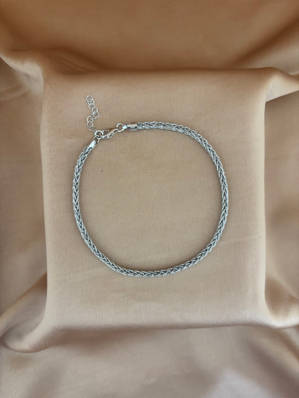 Braided Herringbone Anklet
