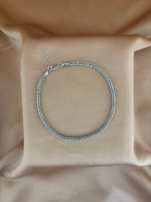 Braided Herringbone Anklet