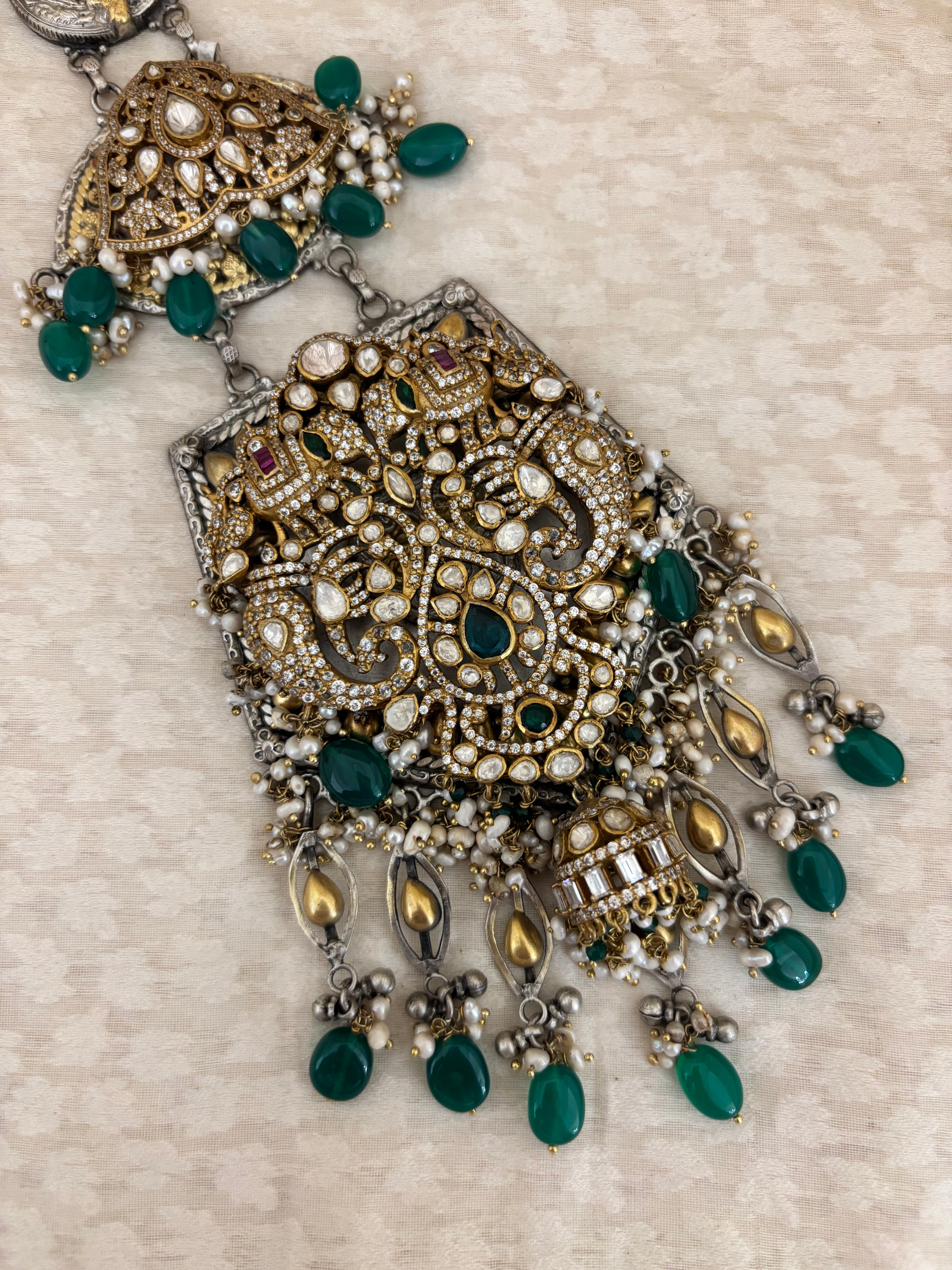 Royal Peacock Jadau Fusion Juda
