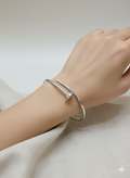 Minimalist Silver Nail Cuff