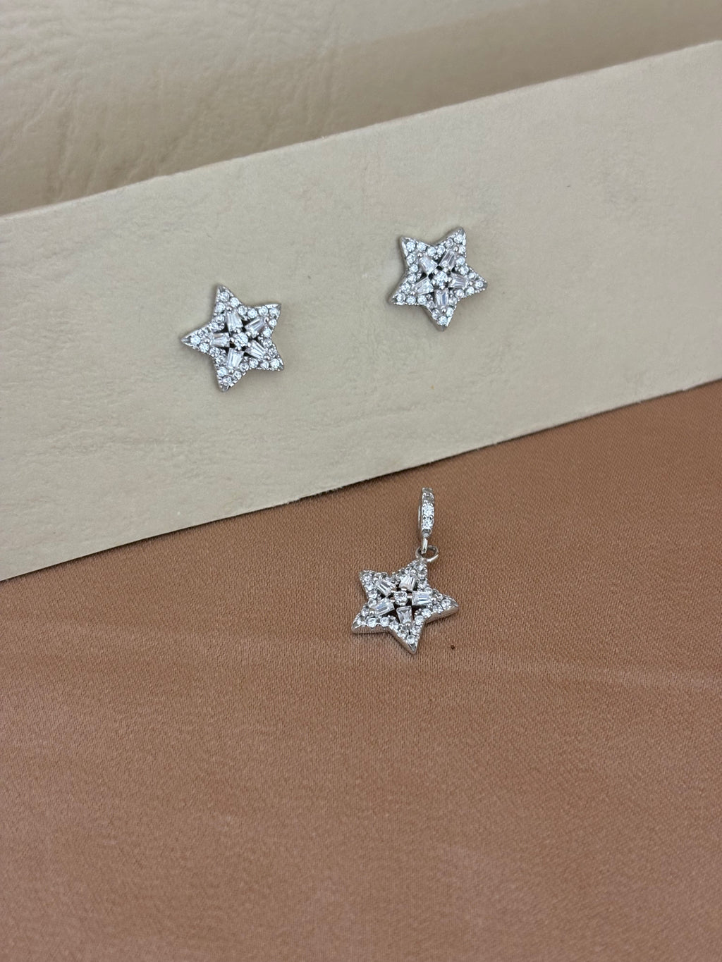 Dainty Celestial Star Pendant Set