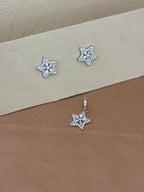 Dainty Celestial Star Pendant Set