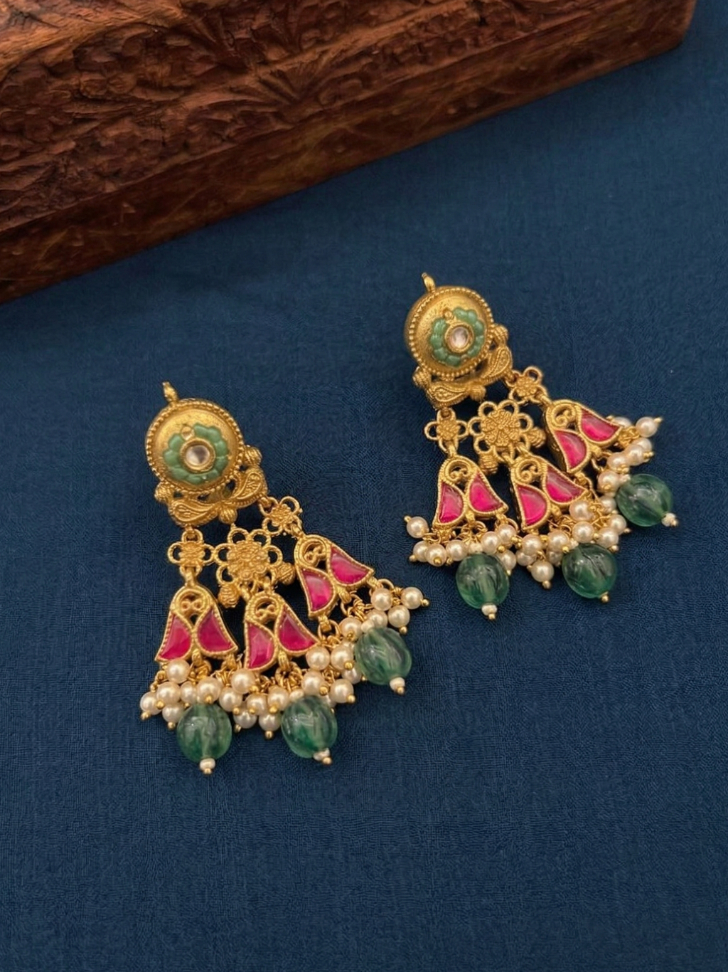 Tiers of Tradition Jhumka-Drops
