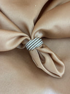 Multi-Row Tapered Statement Ring