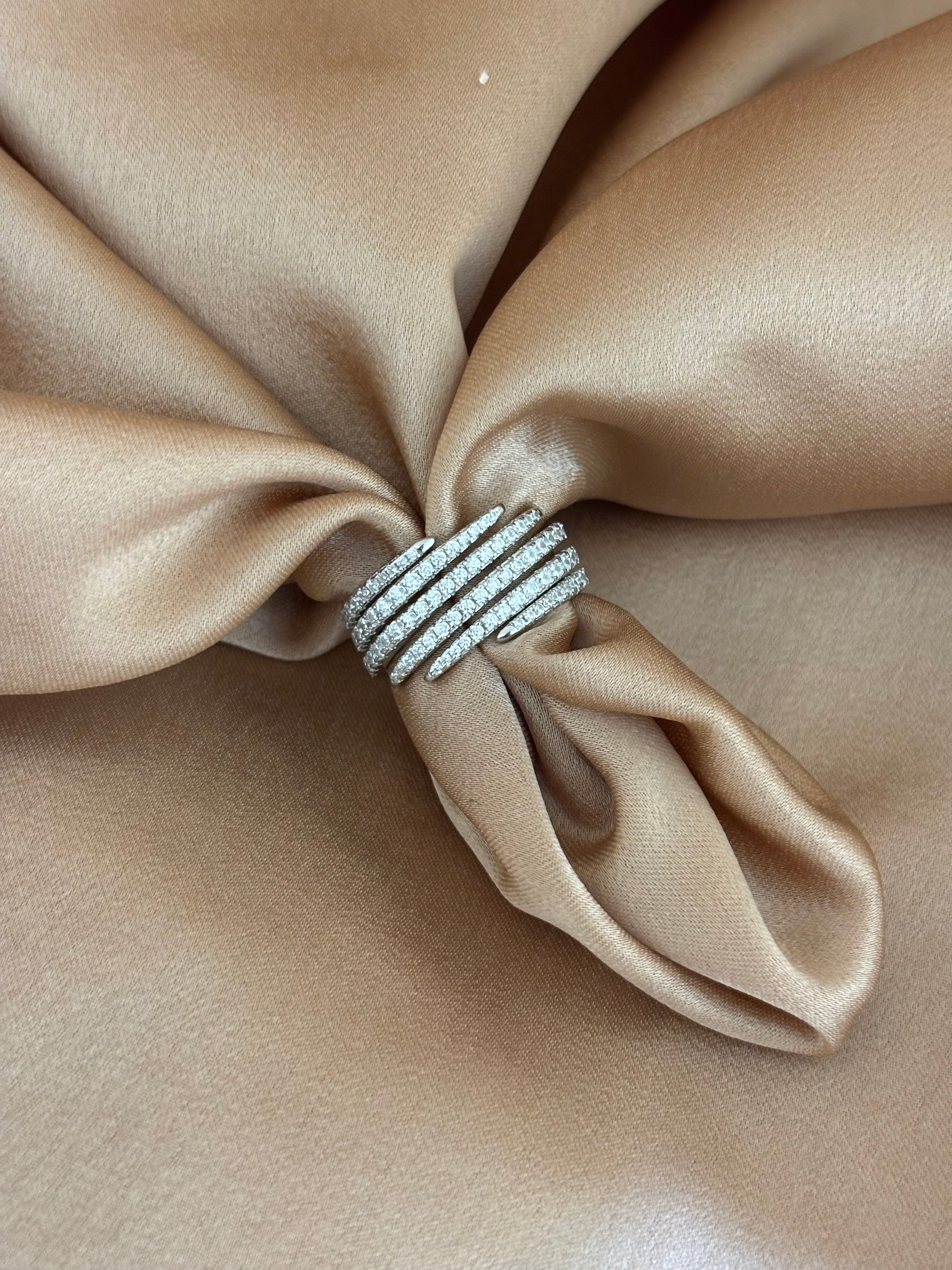 Multi-Row Tapered Statement Ring