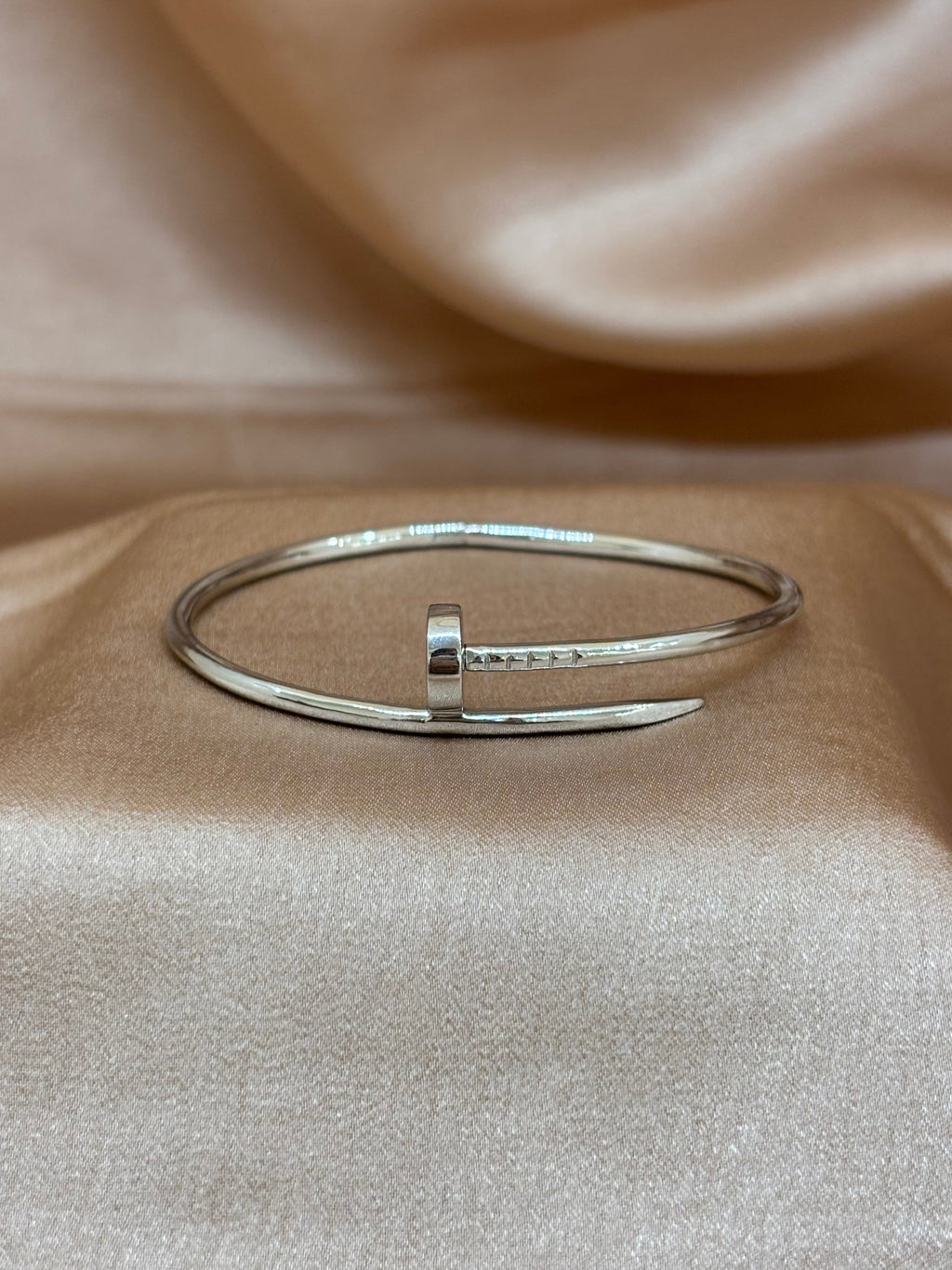 Minimalist Silver Nail Cuff