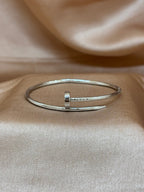 Minimalist Silver Nail Cuff
