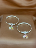 Over the Rainbow Silver Baby Kadli Set