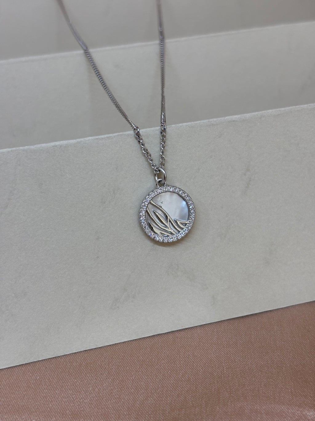 Lunar Wave Shell Pendant