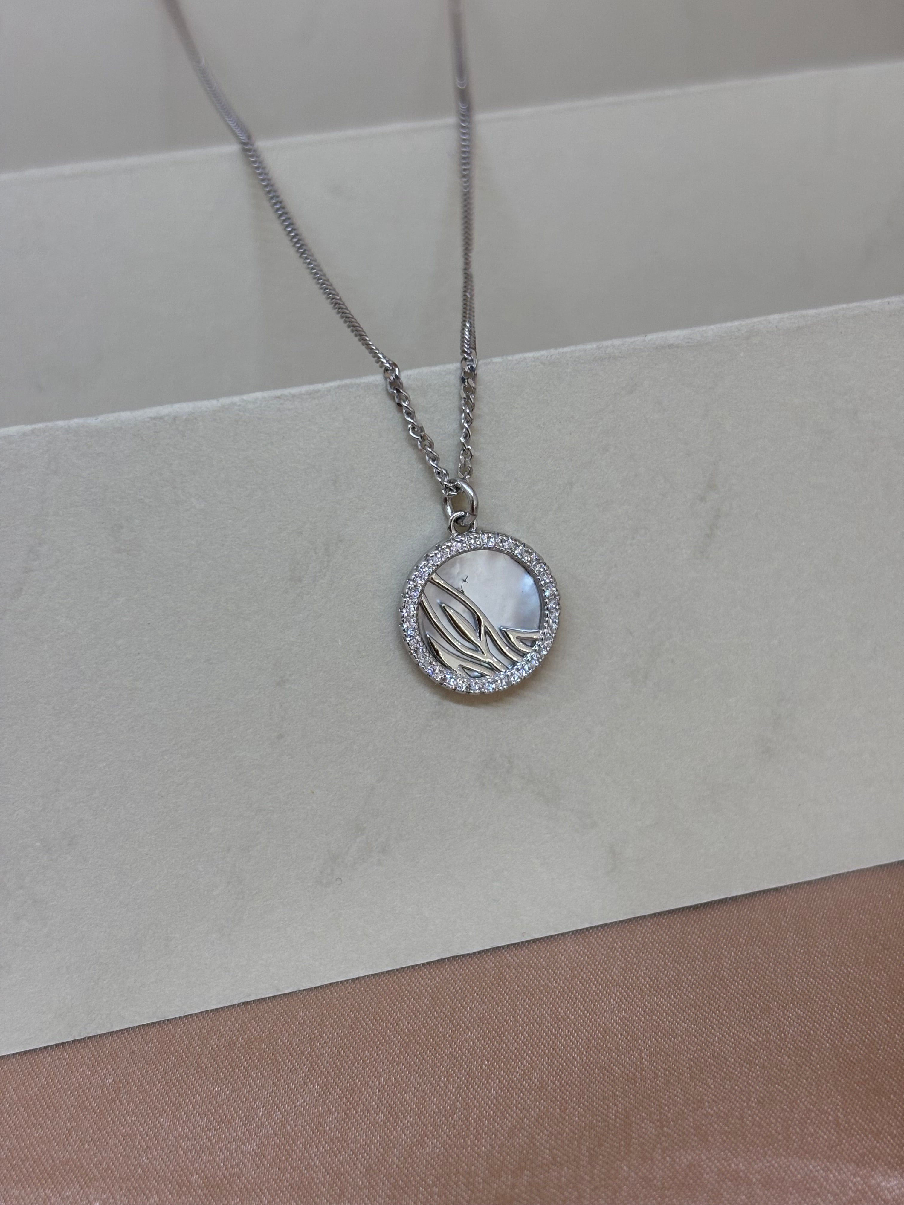 Lunar Wave Shell Pendant