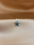 Square Emerald Tribal Nose Pin