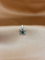 Square Emerald Tribal Nose Pin