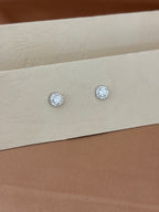 Timeless Brilliant-Cut Solitaire Halo Pendant Set