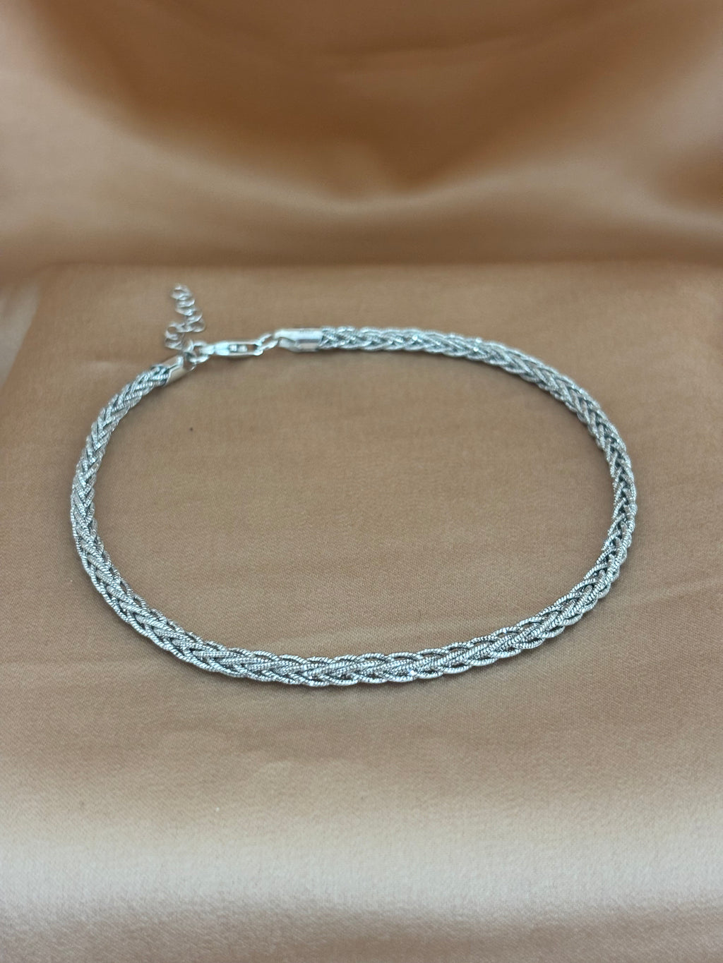 Braided Herringbone Anklet