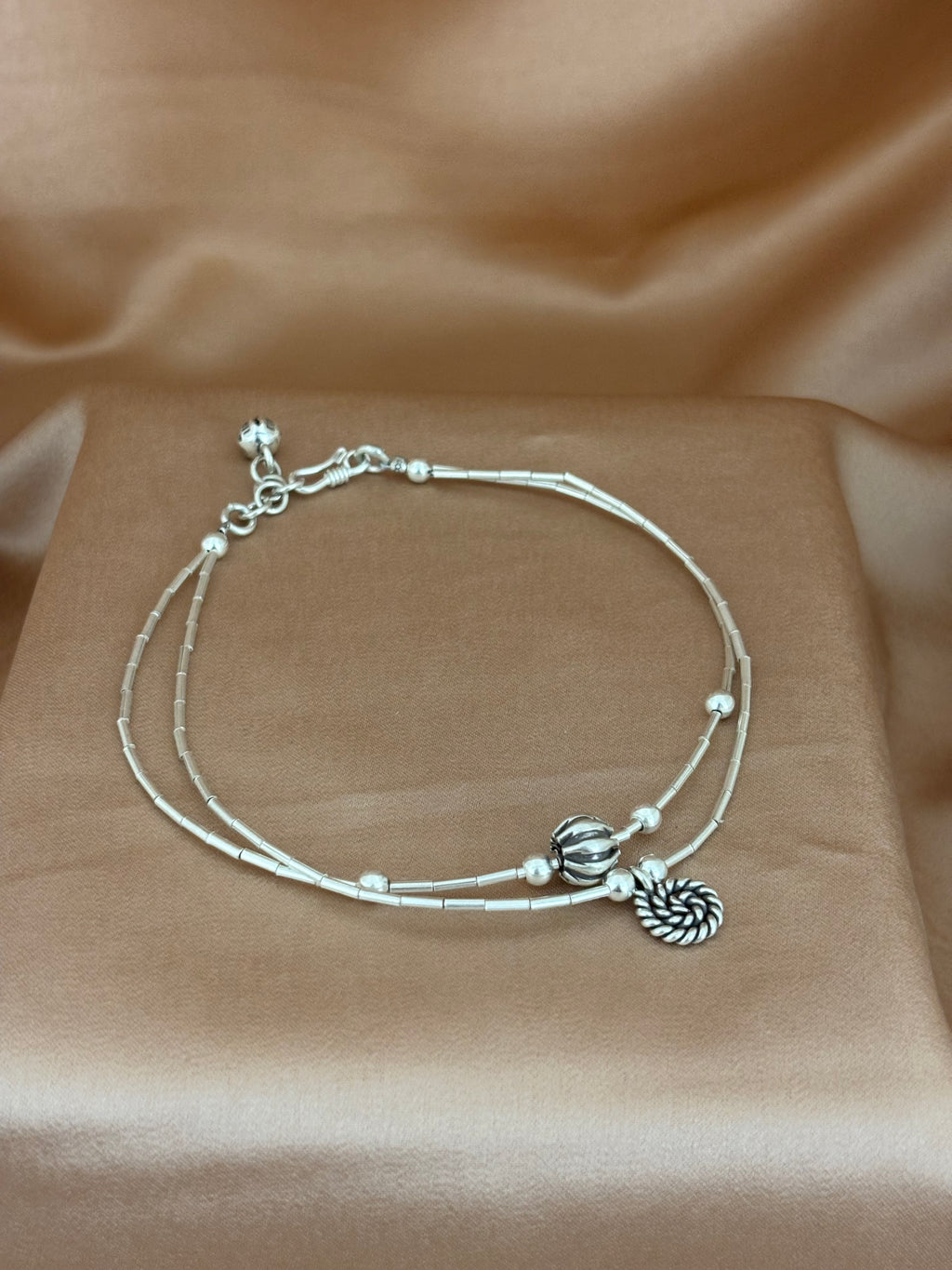 Double-Strand Boho Charm Anklet
