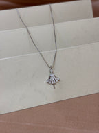 Sparkling Ballerina Pendant Necklace