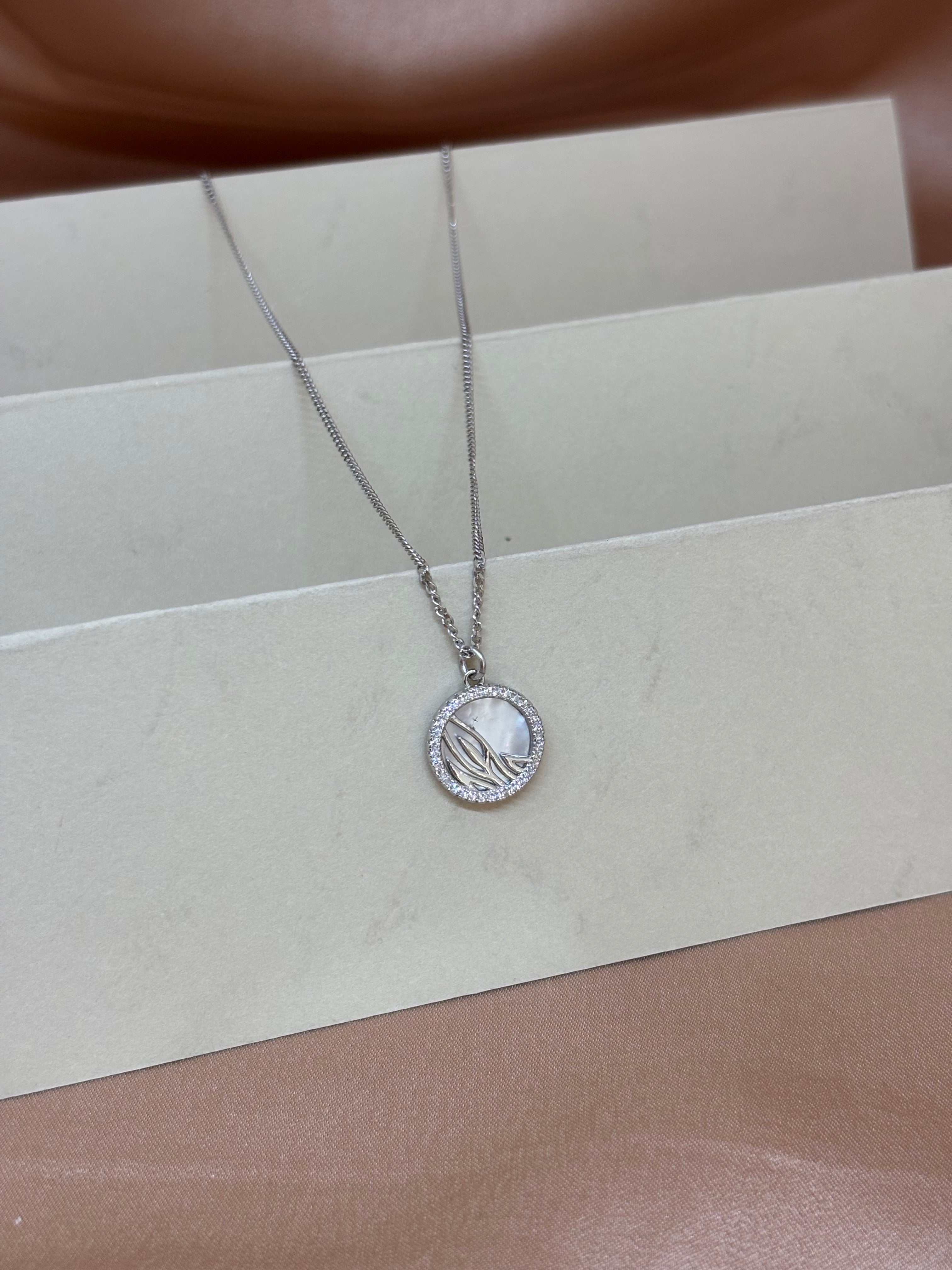 Lunar Wave Shell Pendant