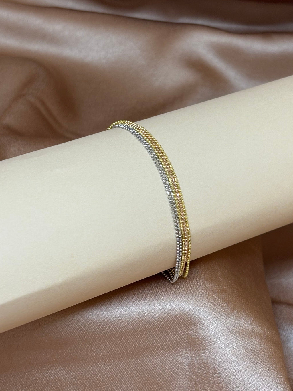 Tri-Color Strand Bracelet