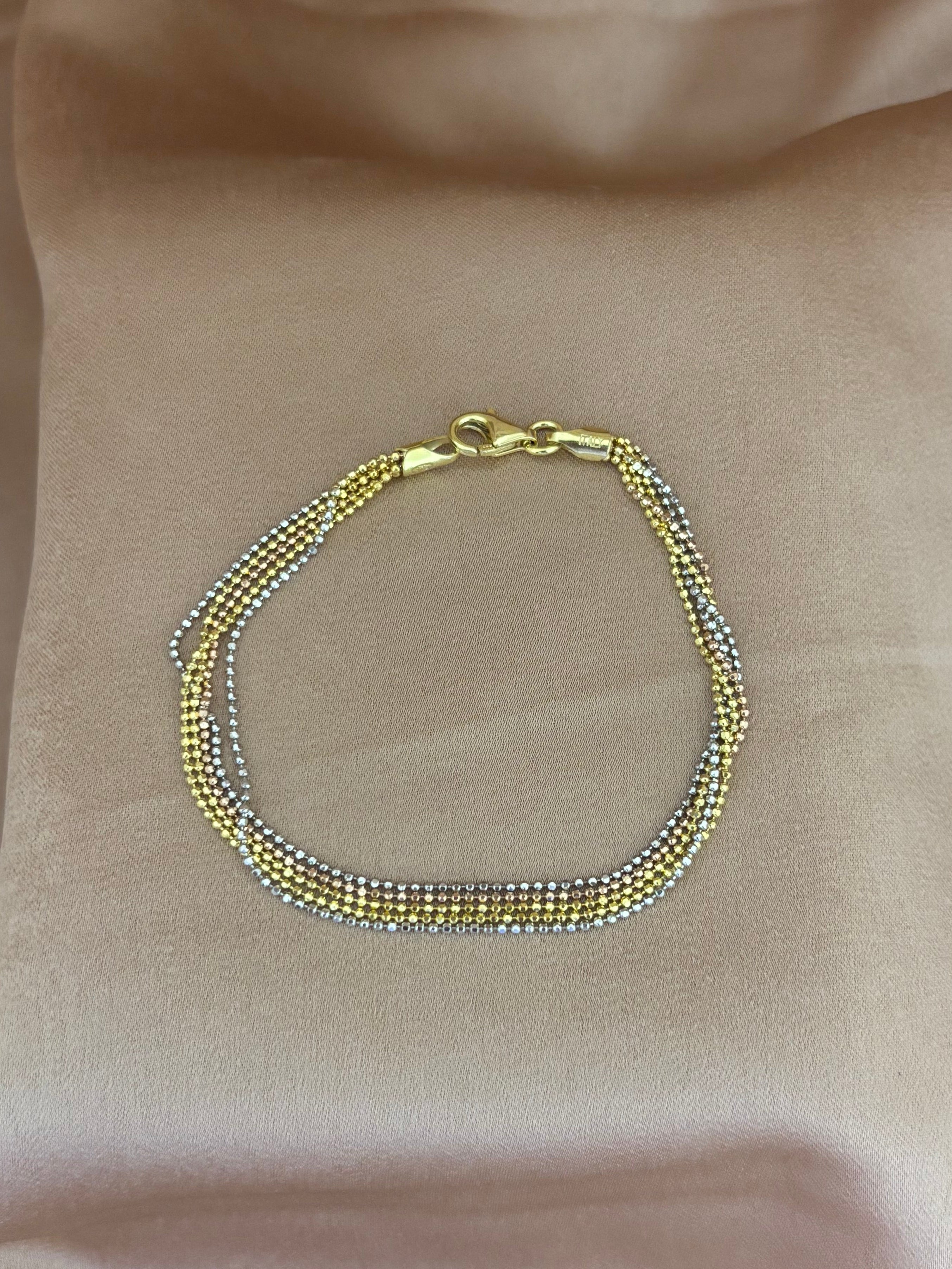 Tri-Color Strand Bracelet
