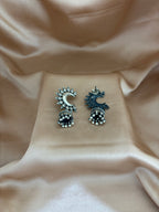 Oxidized Chandbali Jhumkas