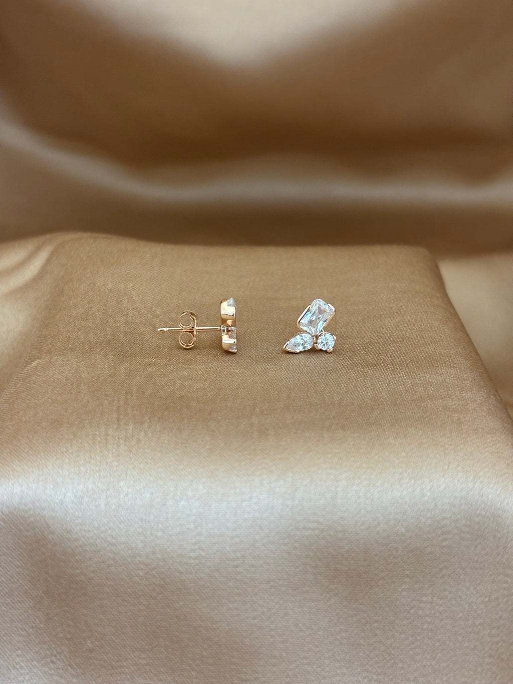 The Emerald Petals Drop Earrings
