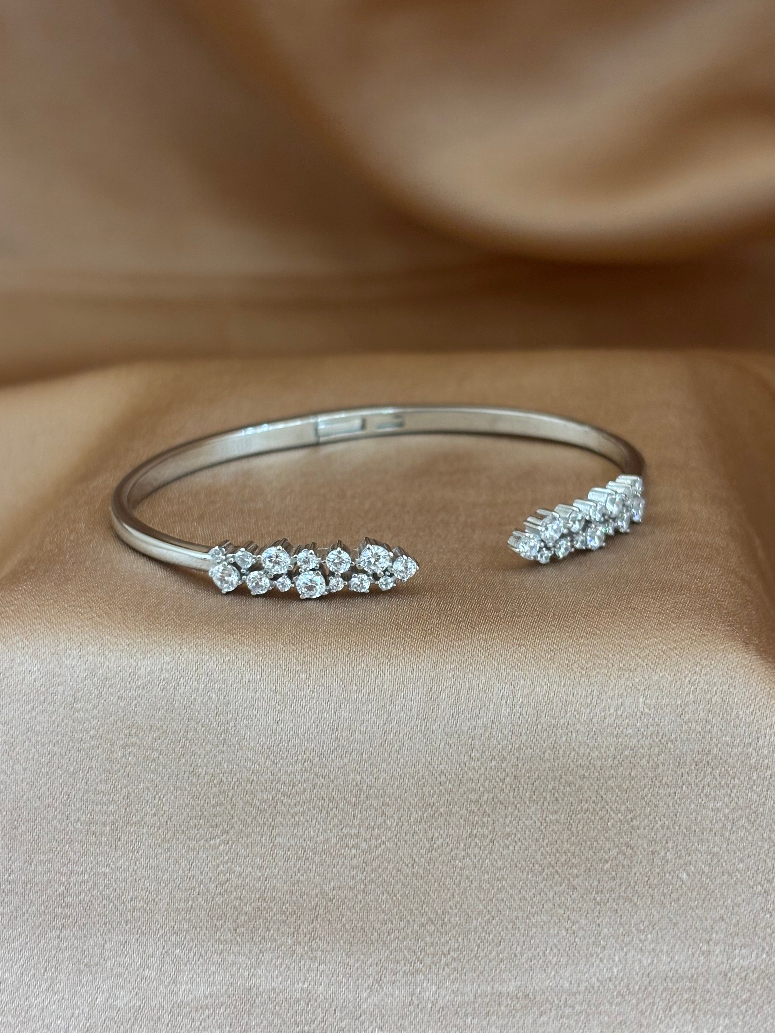 Dual Marquise Open Bangle