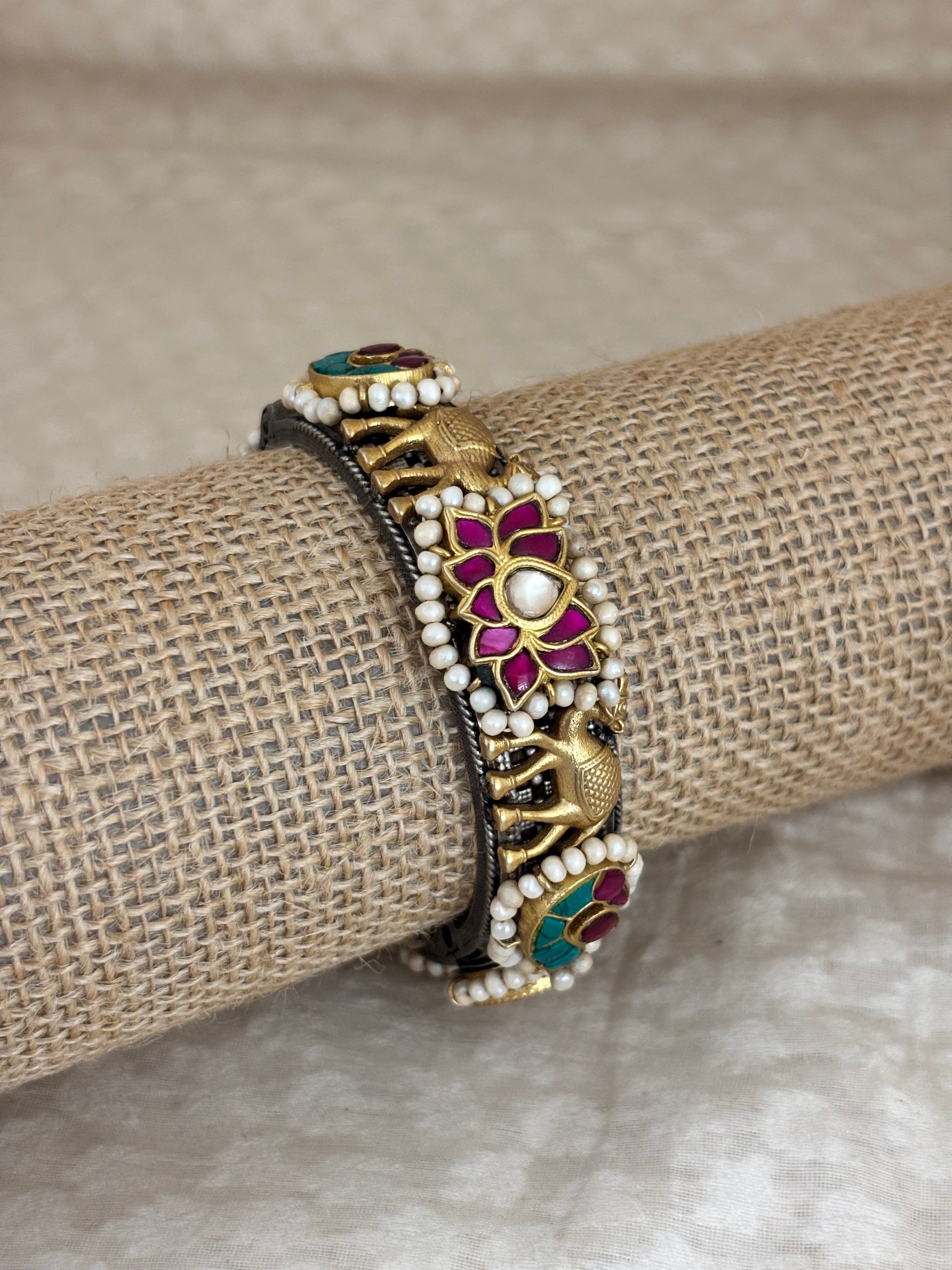 Royal Elephant & Pink Lotus Kada