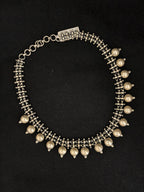 Traditional Silver Smooth Bead Choker