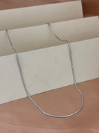 Classic High-Polish Silver Snake Chain