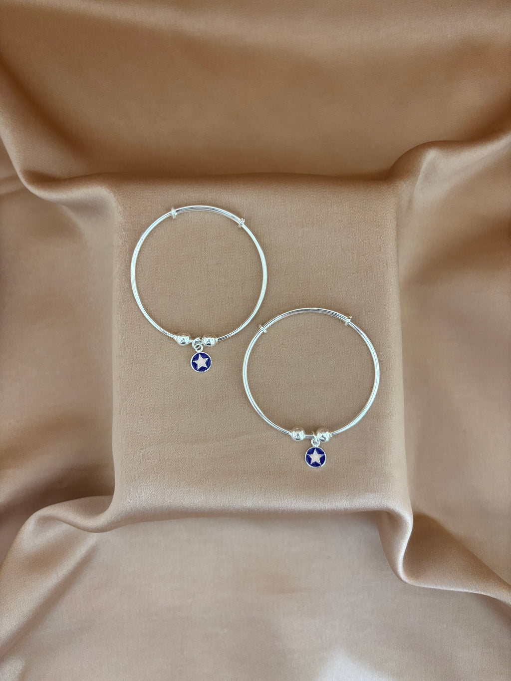 Twinkle Star Blue Enamel Kadli