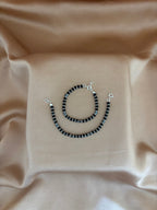 Faceted Black Onyx & Sterling Silver Nazariya