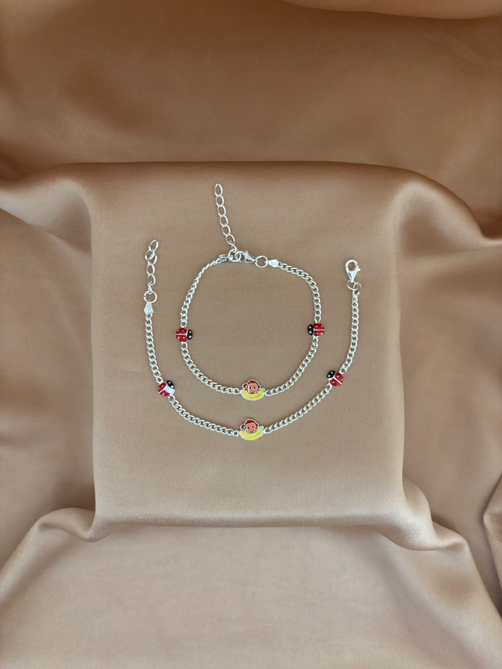Jungle Jamboree Enamel Silver Payal