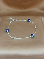 Blue Evil Eye Charm Anklet