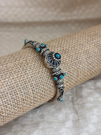 Tribal Turquoise Inlay Kada