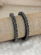 Teal Resin Petal Bangles