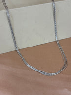 Multi-Strand Silver Delicate Layered Chain