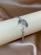 Tropical Charm Silver Link Bracelet