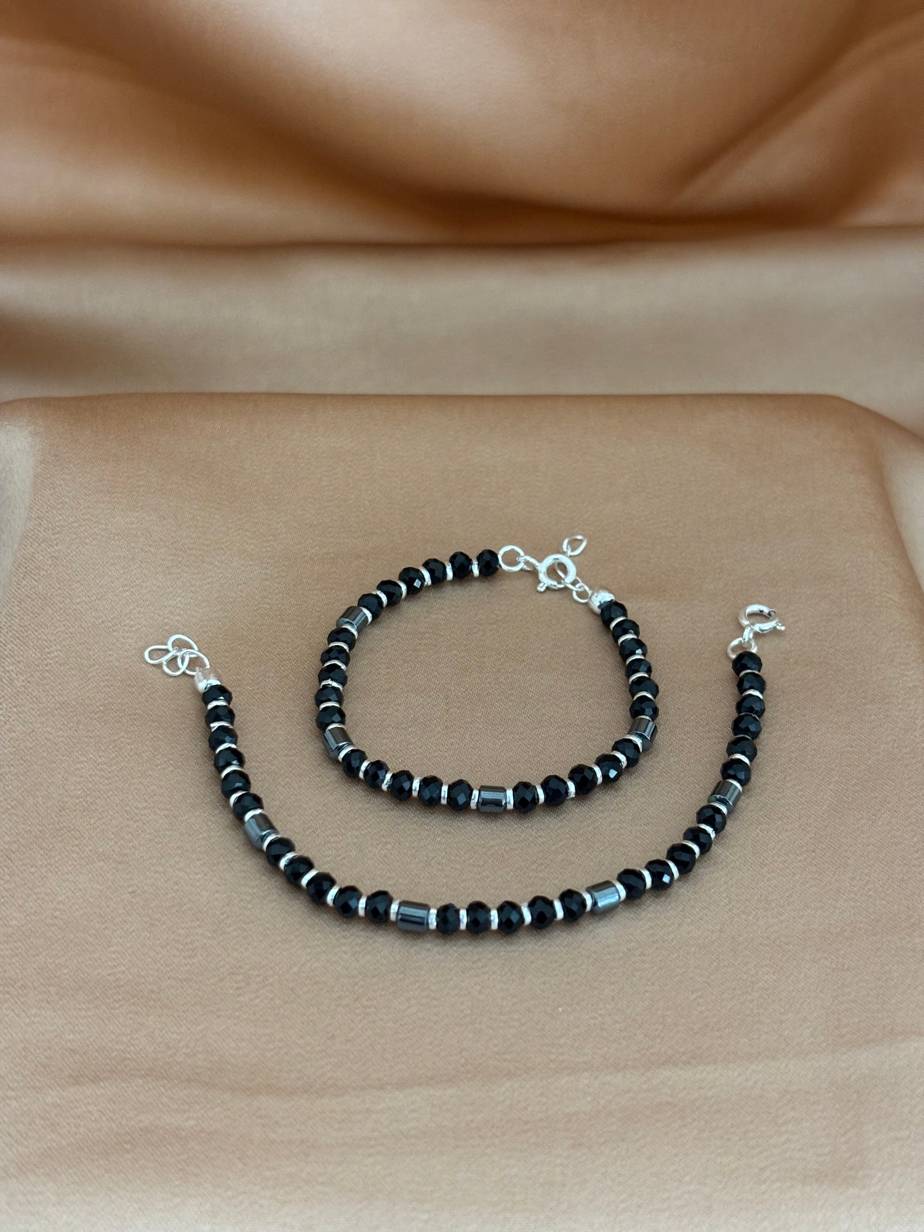 Faceted Black Onyx & Sterling Silver Nazariya