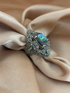 Abalone Shell Vintage Statement Ring