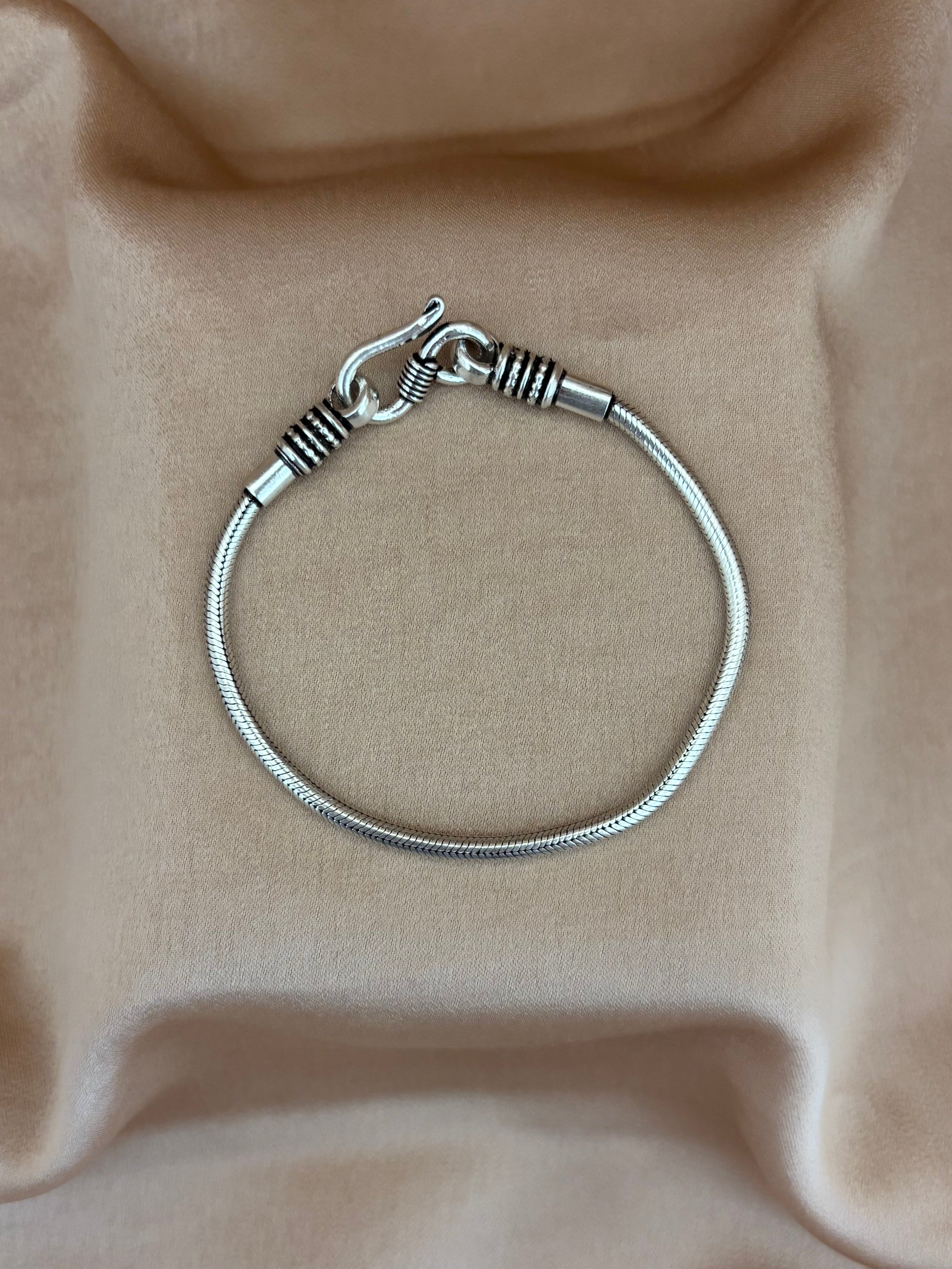 Classic Silver Snake Chain Bracelet