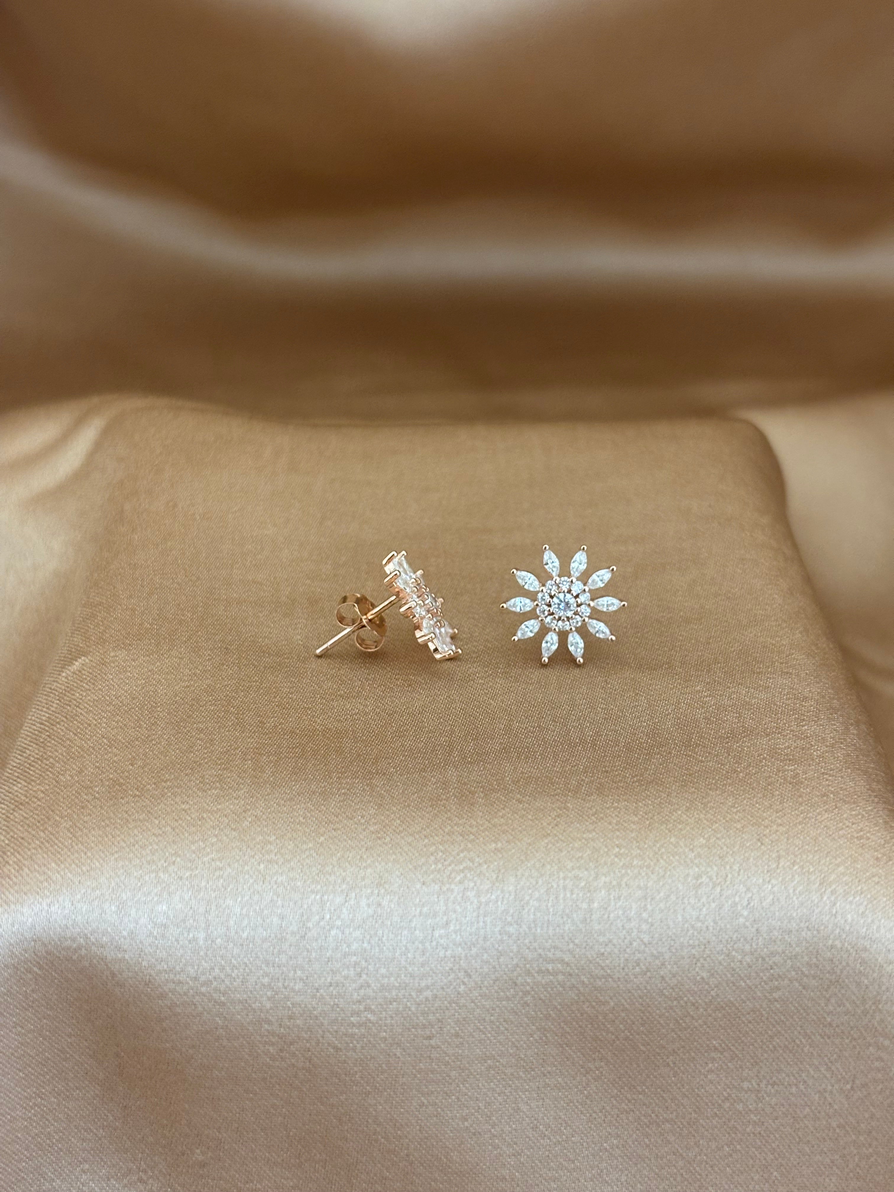 Sparkling Marquise Starburst Studs
