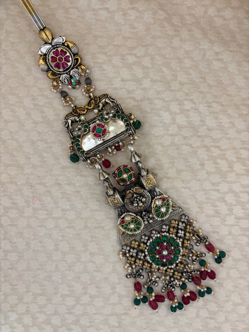 Airavat Elephant Motif Dual-Tone Juda