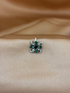 Emerald Paisley Mandala Nose Pin
