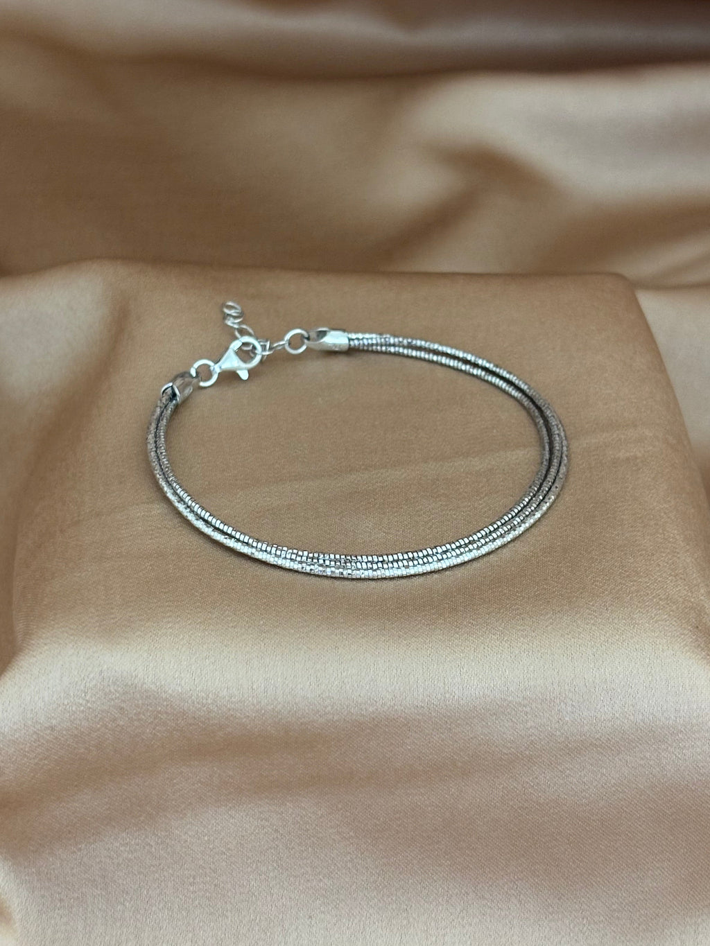 Triple Strand Chain Bracelet