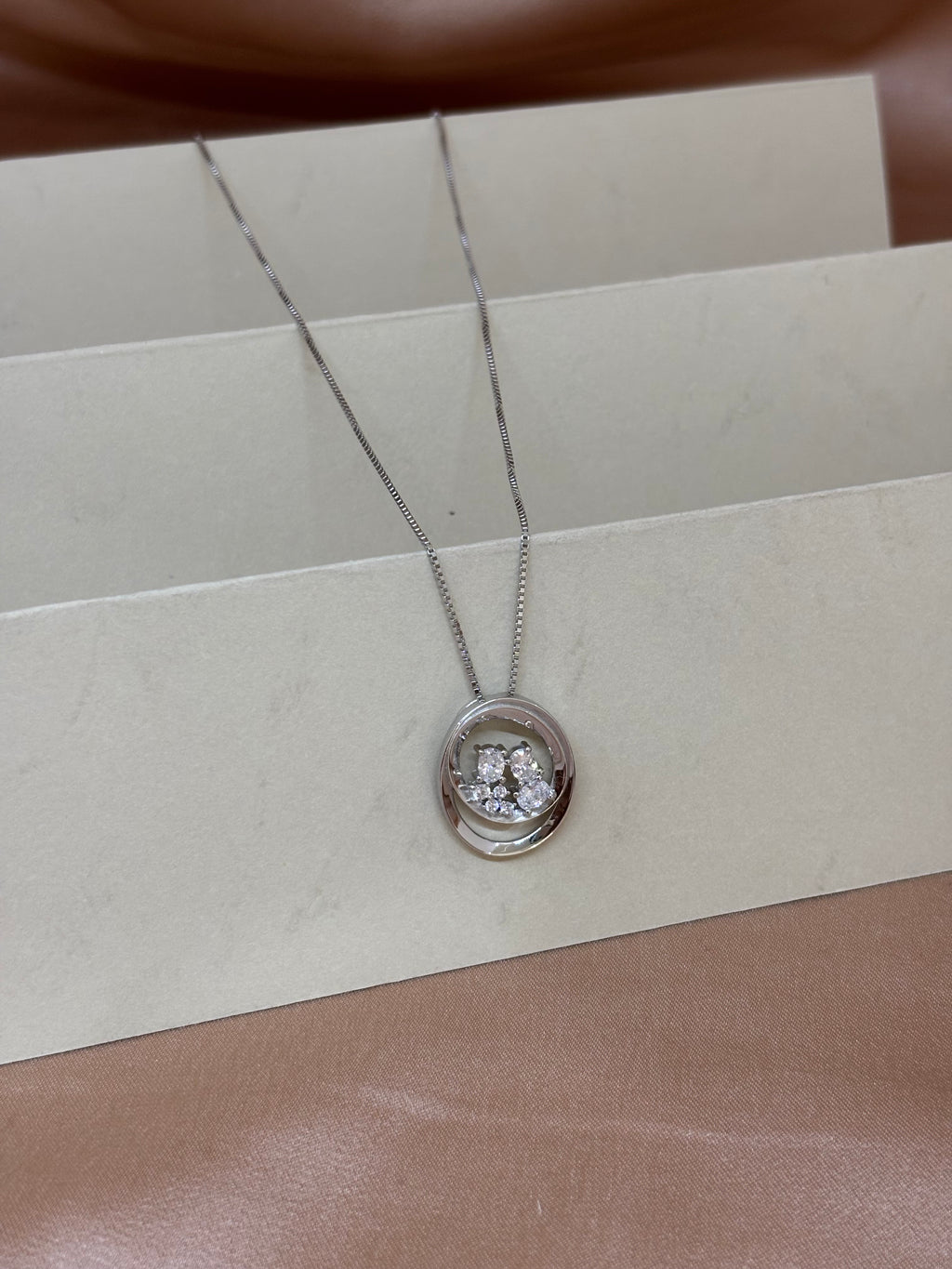 Floating Infinity Circle Necklace