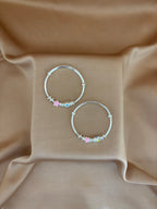 Little Blossoms Enamel Silver Baby Kadli Set