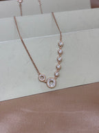 Celestial Orbit Rose Gold Necklace