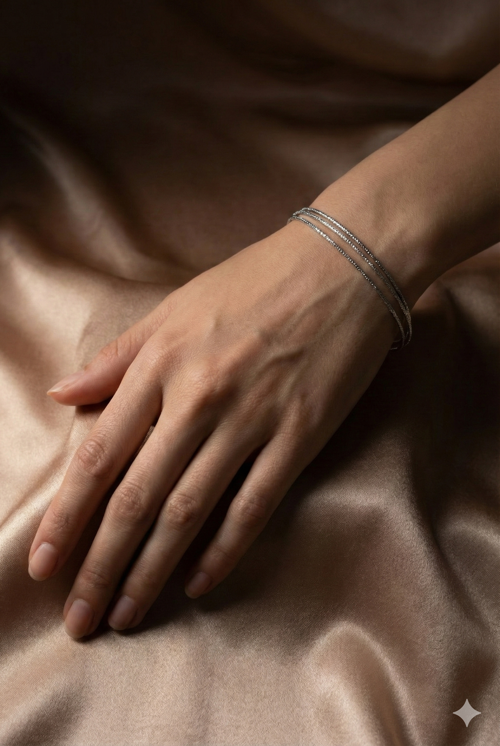 Triple Strand Chain Bracelet