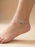 Twin-Layer Botanical Anklet