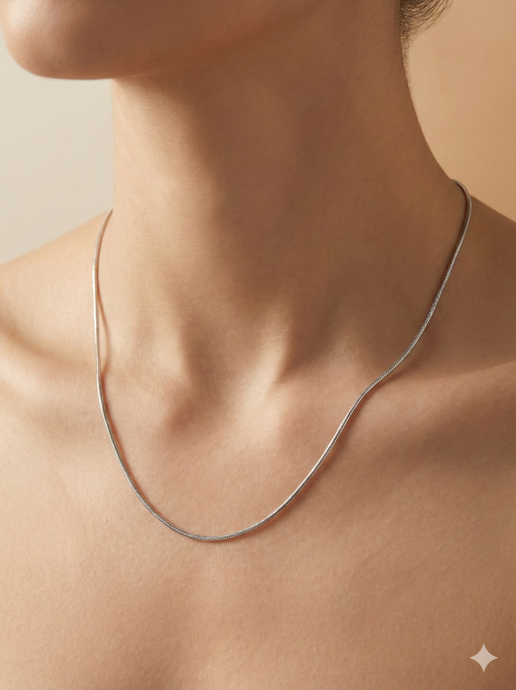 Classic High-Polish Silver Snake Chain